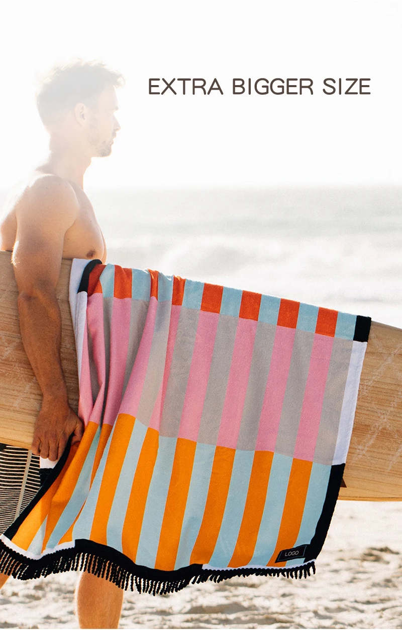 100Fens Fashion Printed Beach Towel Sky Flower Printed Microfiber Bath Towel Beach Cushion Shawl Wipe Sweat Towel - View #9