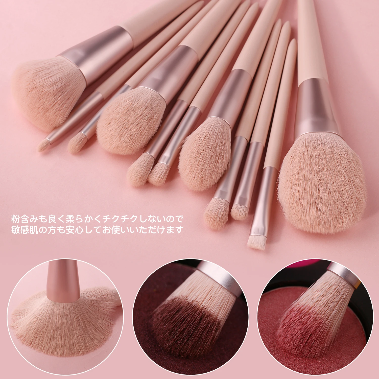 Beili Brushes Beili Aliexpress BEILI Wholesale 11Pcs Luxury Pink