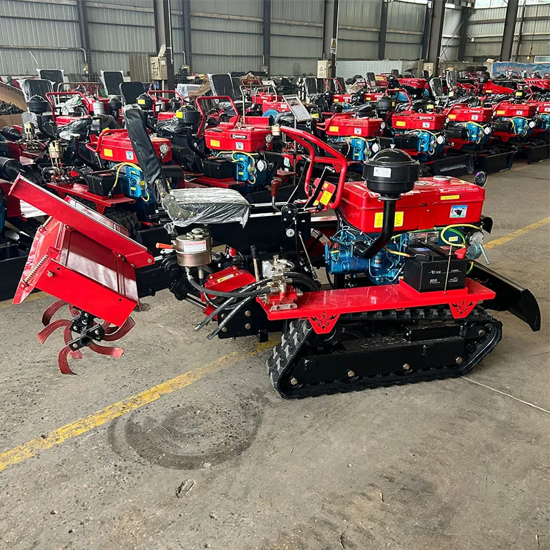Multifunction Agricultural Dryland 25hp 35hp Mini Crawler Tractor for Farmland Ditching Plowing Fertilizing Cultivators