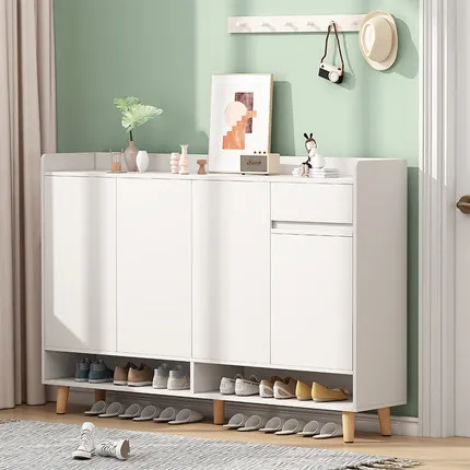 Modern Sturdy and Durable Multi Specification Multi Door Wooden Dustproof Storable Shoe Cabinet