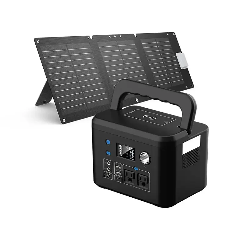 Portable Power Bank LED Lighting Wireless Charging AC Generator-300W/600W/1000W Solar Lithium Ion Flashlight