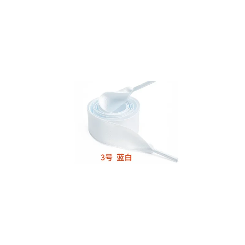 HF Custom Color Polyester Flat Double Side Satin Ribbon Silk Shoelaces