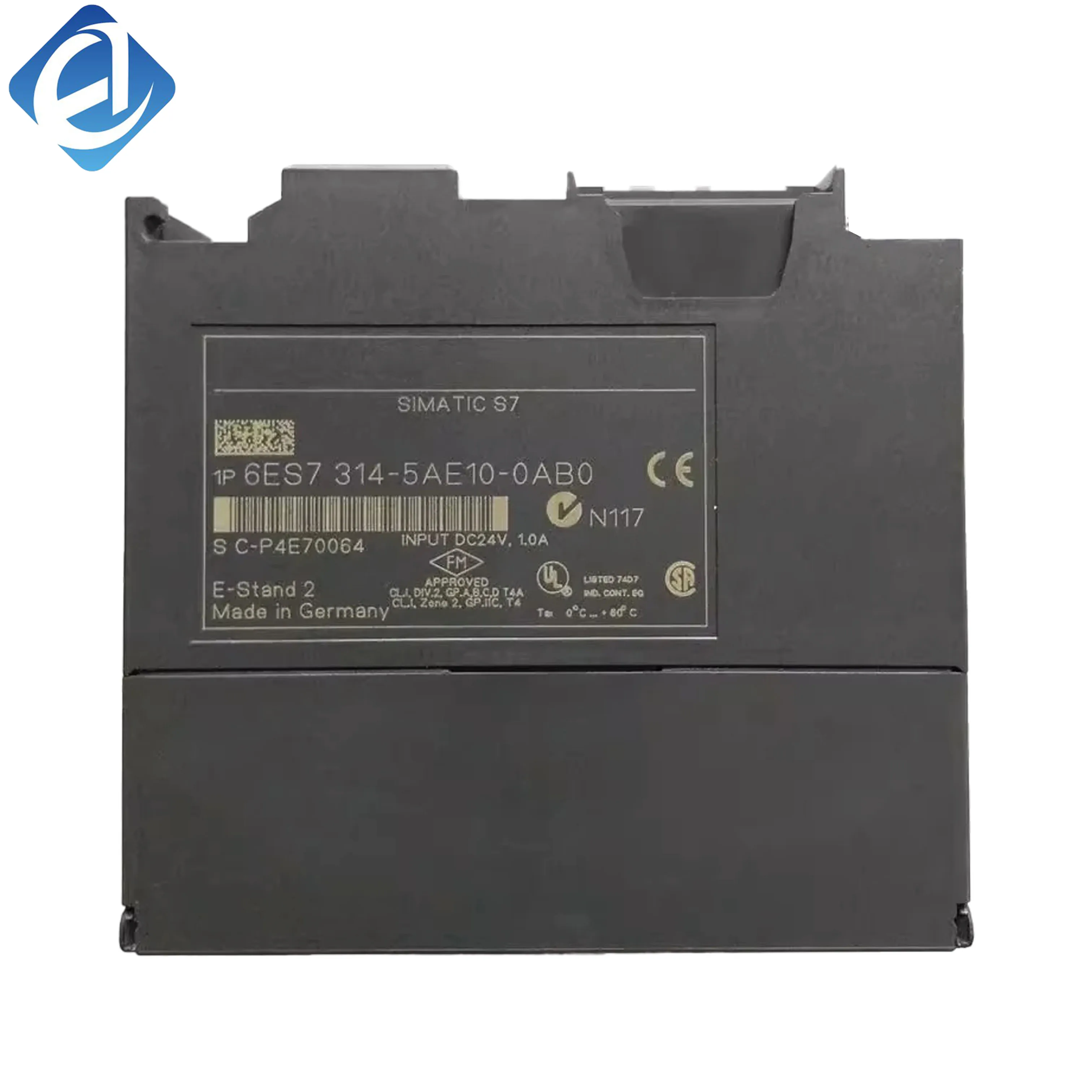 New Original 6ES7 314-5AE03-0AB0 6ES7314-5AE03-0AB0 compact CPU module for Siemens SIMATIC S7-300 series. Features integrated I/O, fast processing, MPI/PROFIBUS DP interface, and reliable real-time control. Supports logic, analog and positioning tasks. 