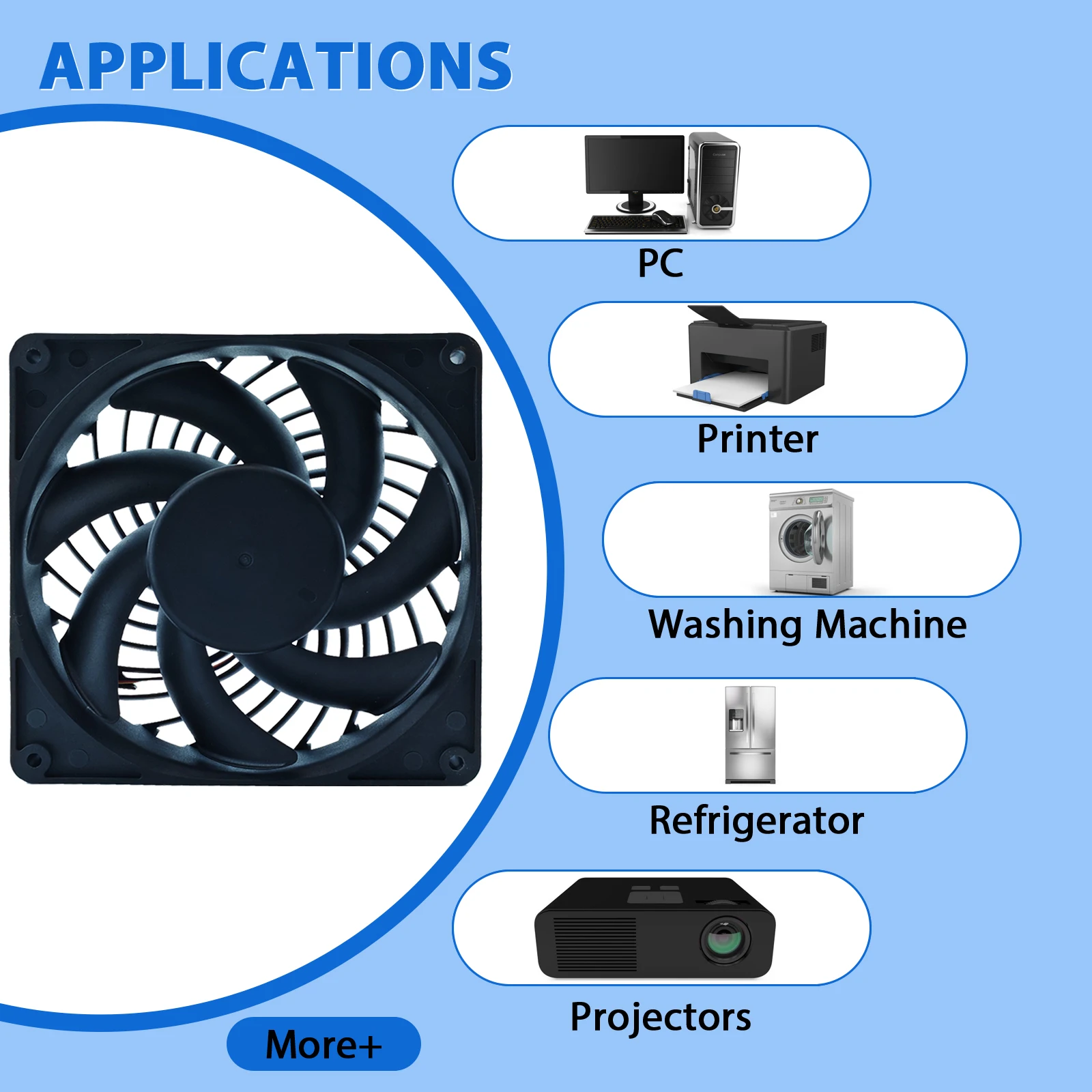 Cross Flow Fan, Tangential, 12V, 24V, 230V - detail 14