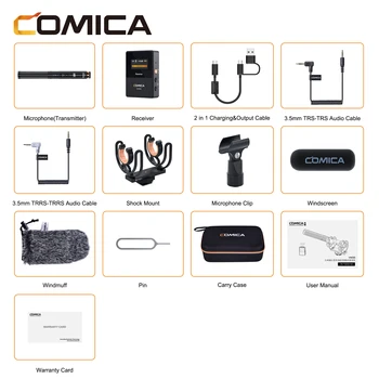 Professional shotgun Mic 2.4g Condenser Microphone Wireless Recording Wireless Recording Mic for Camera Smartphone Computer detail image