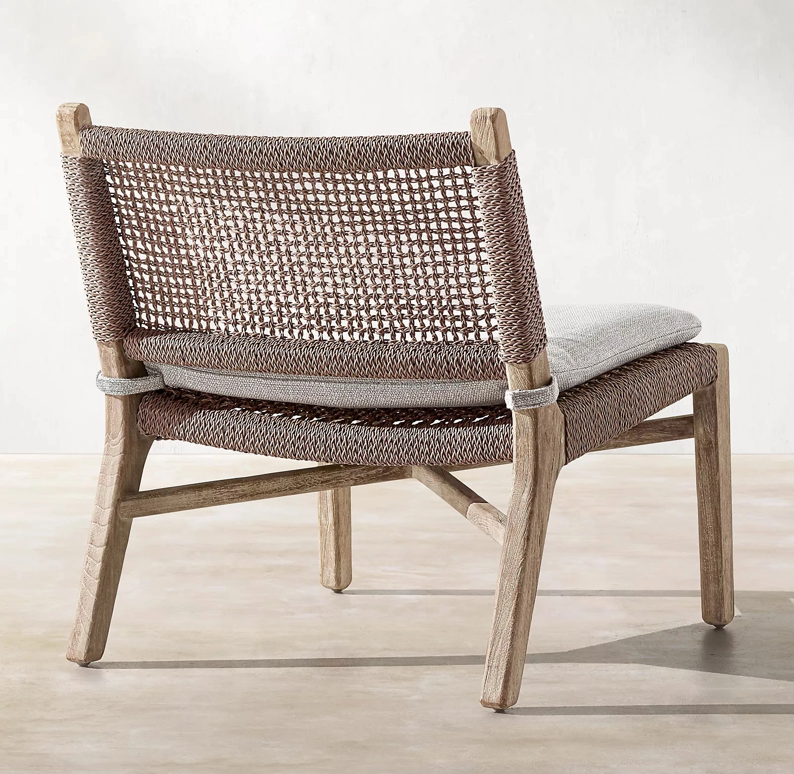 low wicker chair