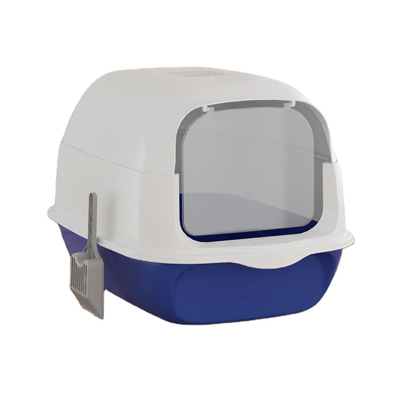 Large Capacity Fullenclosed Cat Litter Box Semienclosed Pet Bathroom