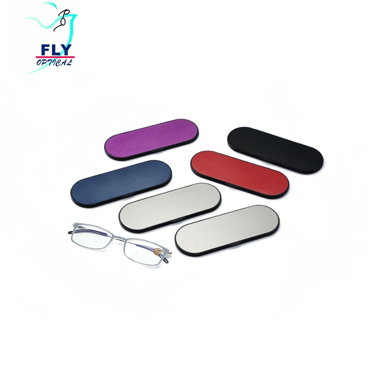 2020 2022 New Arrival High Quality  Anti Blue Light Women Men Slim Metal Reading Glasses Bulk With Metal case
