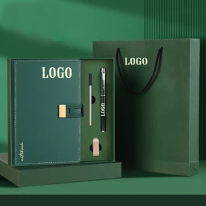 Custom A5 Planner Agenda Corporate Diary PU Leather Journal Notebooks Set Thermal Bound Business Office Gift Personalized Logo