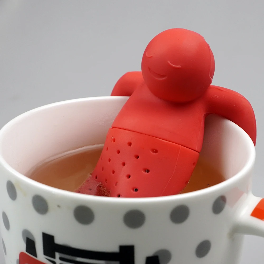 Fashion Cute Cartoon Fine Mash Coffee Silicone Tea Infuser Wholesale