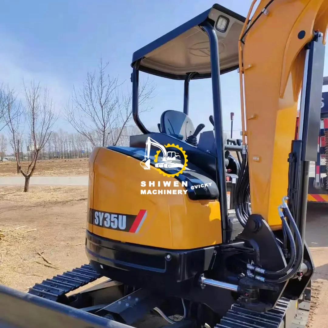 Used SANY SY35u Mini Excavator, Mini Excavadora SANY SY35u SY16c SY26u SY55c SY60c SY75c SY95c, Fits Multiple Construction Sites