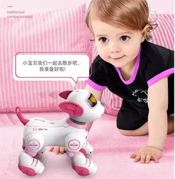 Remote-programmed simulated dogs can stunt singing and dancing intelligent robots children's early education toys