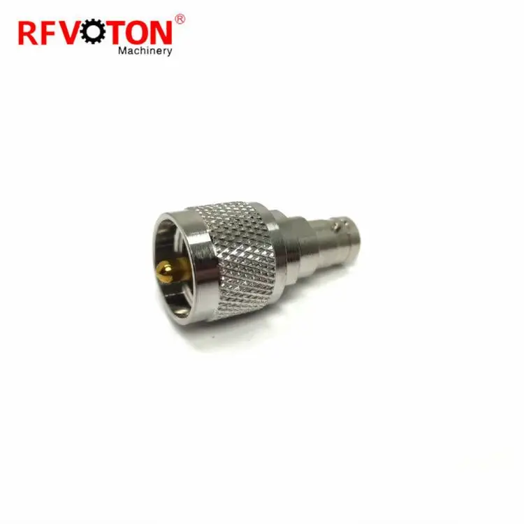 Factory Supplier Online Wholesale RF Adapter Uhf pL259 male plug to BNC female jack Straight Connector details