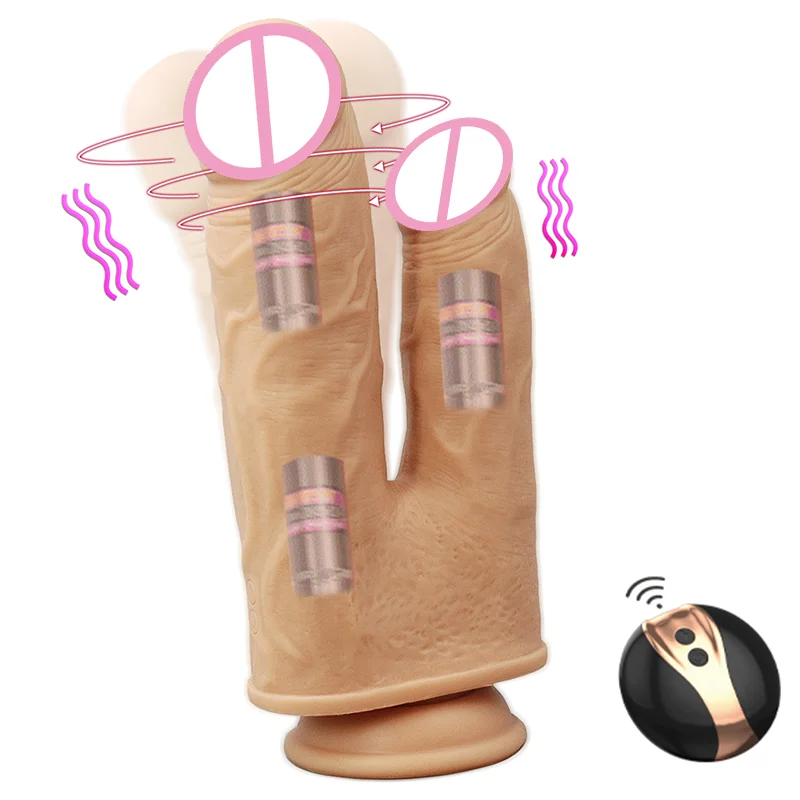 double penetration vibrating dildo Dual Penetration Vibrator main image 0