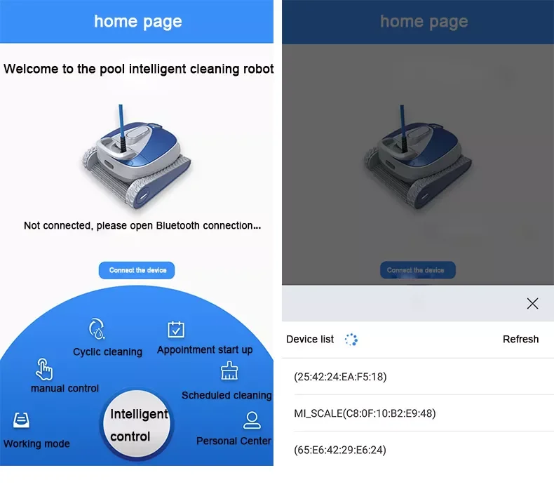 Mobile Phone Control 18m Blue Swimming Pool Accessories Cleaning Big
