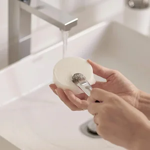 Private Label ECO-Friendly Natural Herbal Makeup Brush Cleaner Soap Bar Shea Butter Coconut Olive