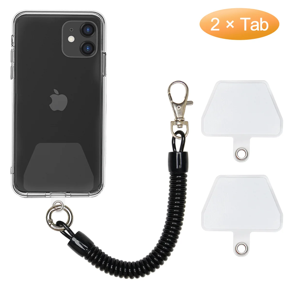Adjustable Universal Neck Phone Bungee Strap Chain Lanyard With Safety