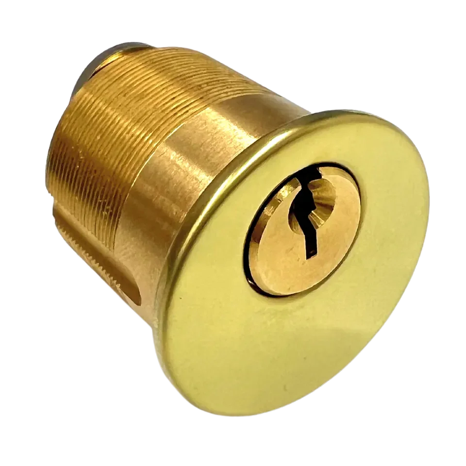 Brass Premium Mortise Lock Cylinder 1 1/8" Cylinder 1" Cylinder With Sc1/kw1 Key Keyed Different