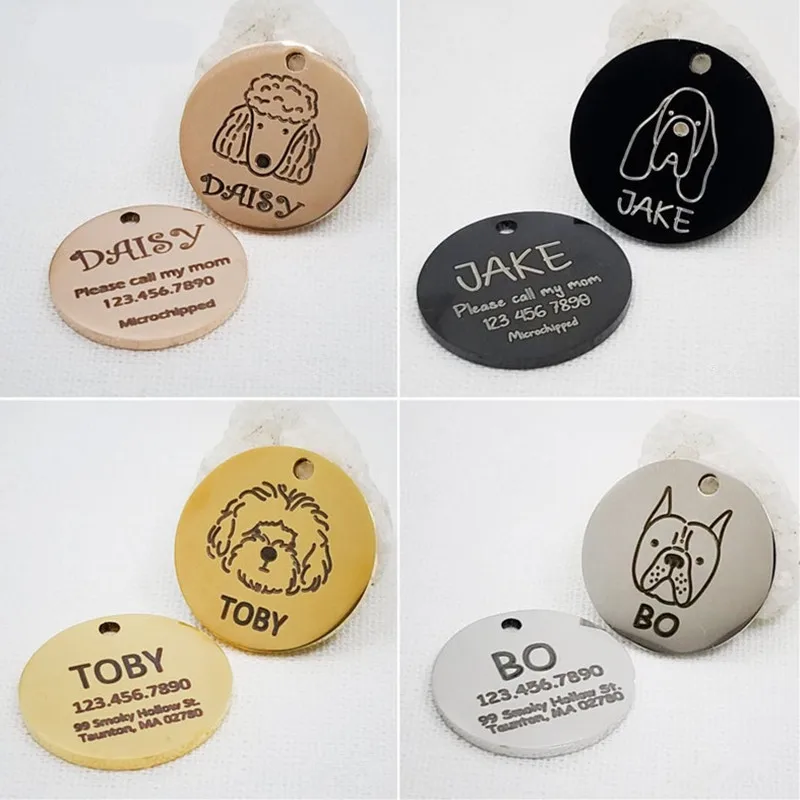 义乌科奇不锈钢宠物狗脸性格个性宠物吊牌 Buy 个性化宠物吊牌 不锈钢宠物狗用牵引绳 宠物狗面对字符个性化宠物吊牌product On