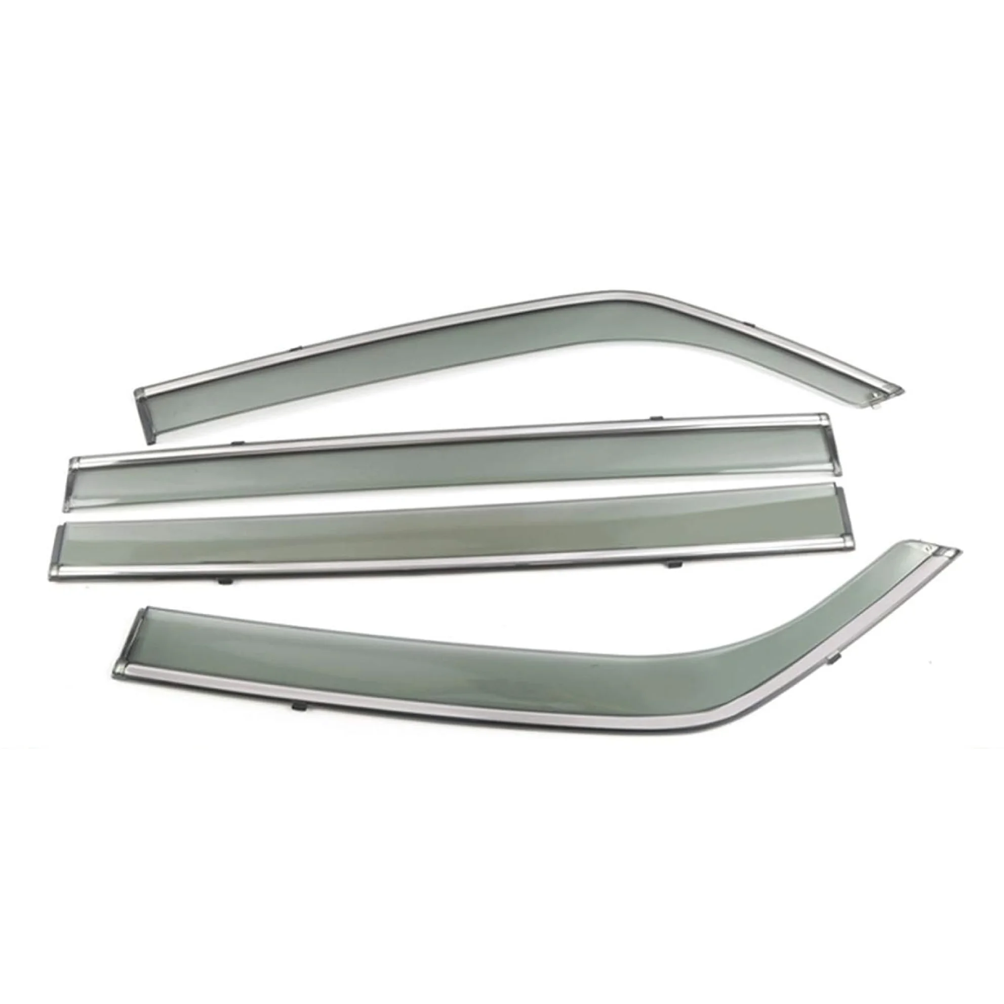 Factory Direct Sales Car Rain Shield Bright Strip Style Rain Window Deflector for Mitsubishi Pajero 1998-2016 Auto Car Sun Visor