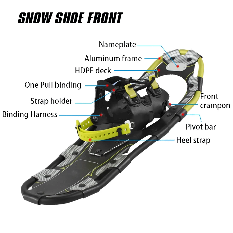 Yumuq Outdoor Snow Walking Shoes And Nonslip Snowshoes Aluminum Plus
