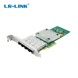 LR-LINK LREC9714HF-4SFP Серверная сетевая карта четыре порта волокна PCIe x4 для программирования в производственных условиях 1000 Мбит/с Nic Сетевая