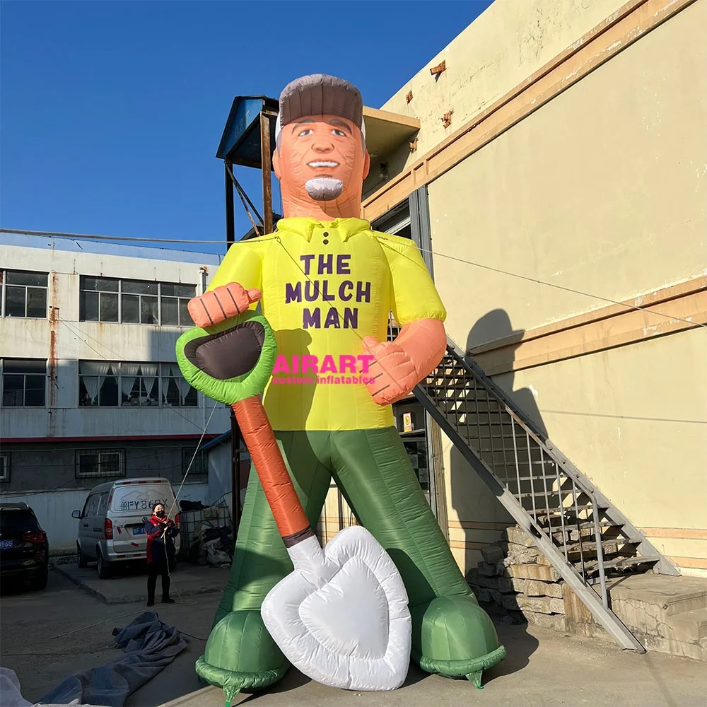Factory Price Customize Inflatable Model Printing Inflatable Character Hand Shovel