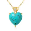 14K gold Turquoise