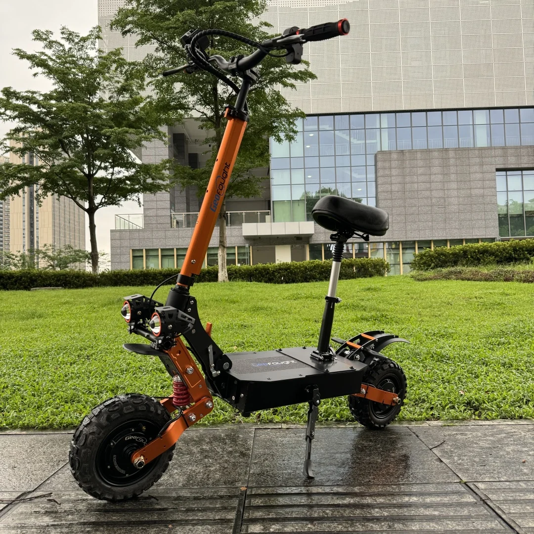 Geofought M11 Free Shipping Dual Motor E Scooters 30Ah Lithium Battery High 80Km Speed 60 Volt 6000W Electric Scooter for Adults