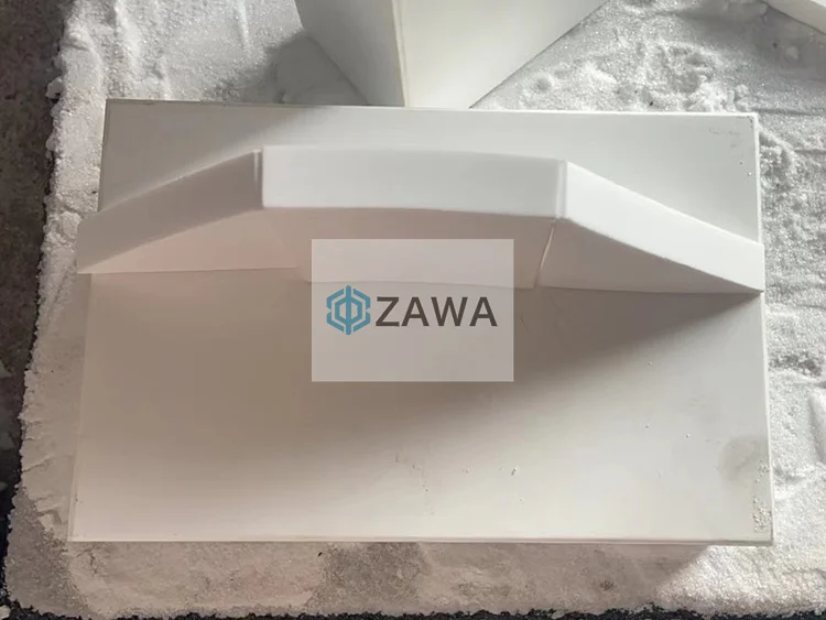 Curved Aluminum Oxide Tile 96 Alumina Ceramic Plate With High Impact