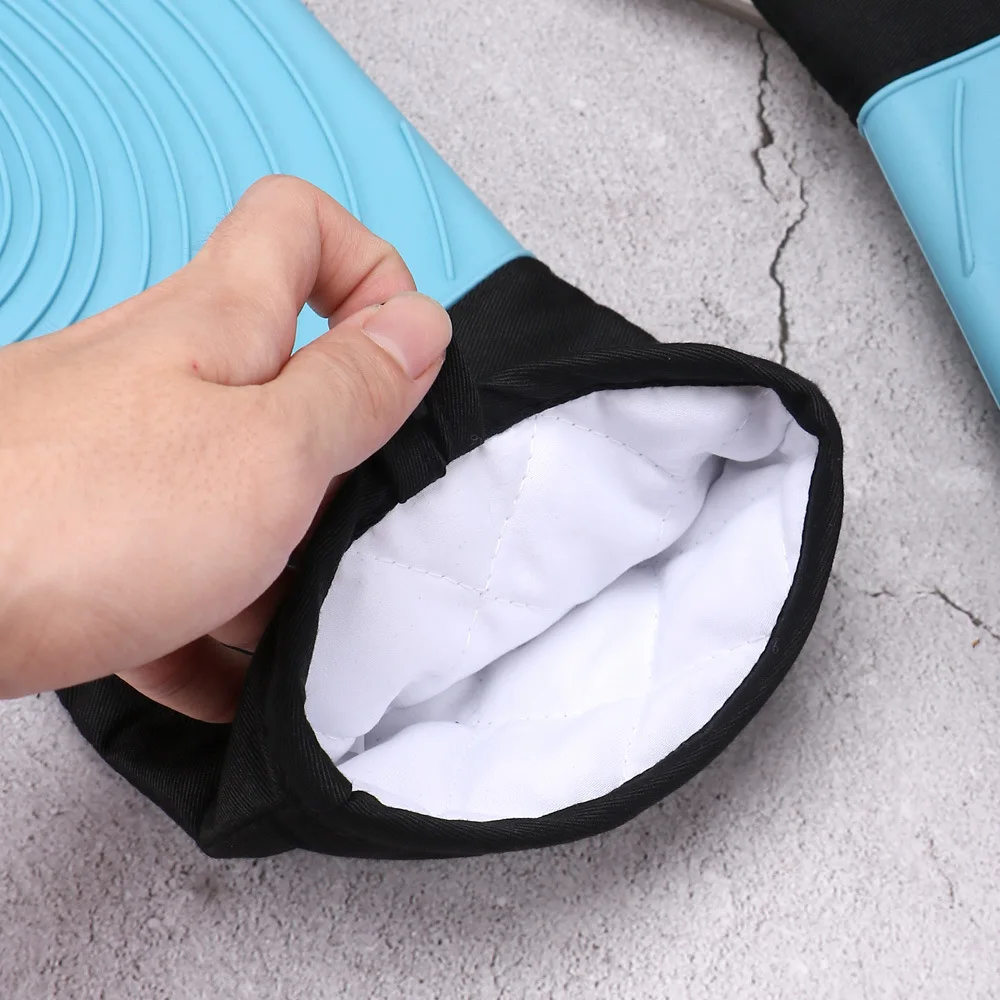 Hot Selling Custom Design Oven Mitt Glove Origin Certificate BBQ Grill Silicone Extra Long Silicone Heat Resistant Oven Gloves manufacture