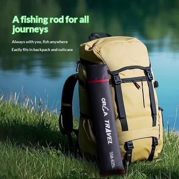Fishing Fans New Multi-section Portable Carbon 5/6 Section Travel Fishing Rod Ultra Short 35cm Collapsed Length River Use Novice – Rod – view 4