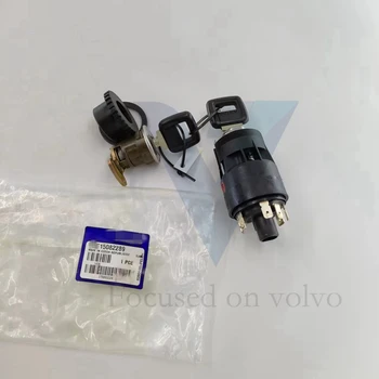 CAL-VOL Ignition Starter Switch 15082289 15082293 11006988 11990362 for Volvo L120 A25E A30E A35E A40E LOCK KIT