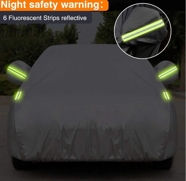 Custom Size and Logo Uv Protection Body Car Cover Sun Wholesale Good Quality Polyester 52X48X32CM 0.8-3kg 200 Pcs