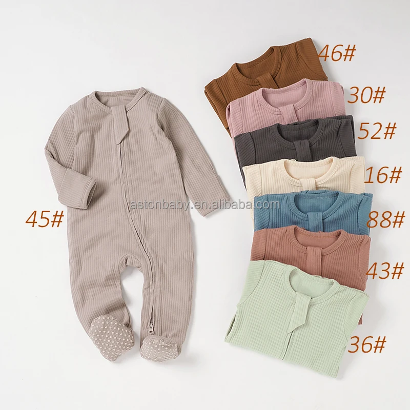 Cotton Knitted Baby Boy Spring Clothes Romper Autumn Footed Infant
