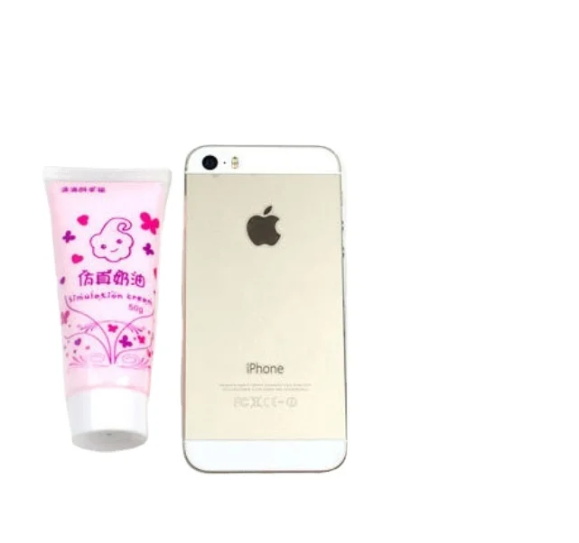 Acheter Lot de 6 colles de simulation pour coque de téléphone DIY, couleur crème, pour projets d'artisanat