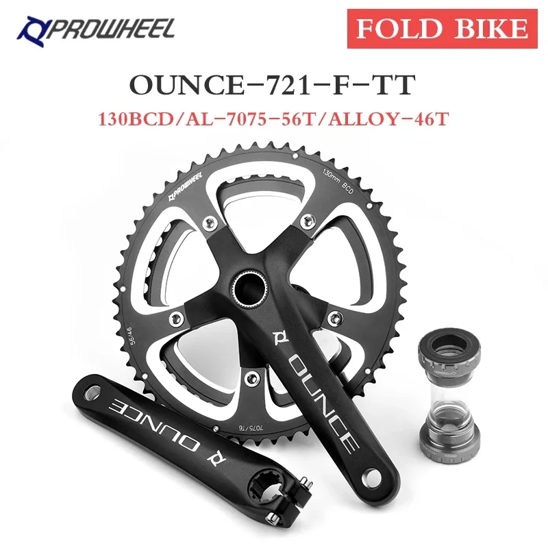 未使用 Prowheel 40T 弱まり クランクセット 68mm BB付き 170