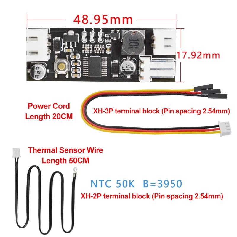 Temperature Controller, 12V, 0.8A, PWM, 2-3 - detail 8