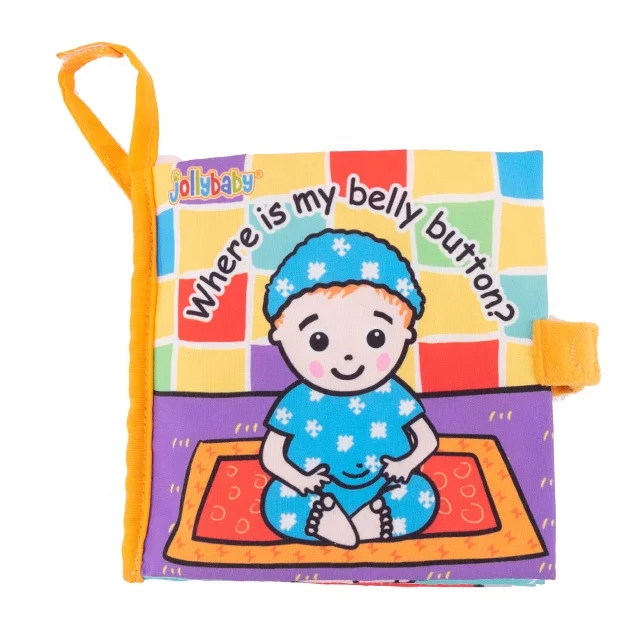 Jollybaby Soft Baby Cloth Book for Early Sensory Education Play