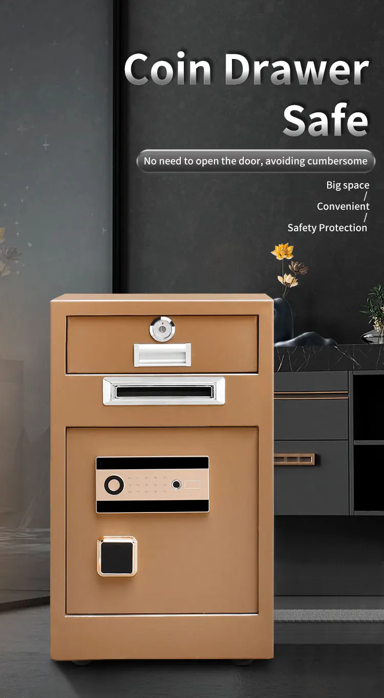 CEQSAFE Automatic Digital Security Fireproof Safe Box Store Money Electronic Safe Deposit Box details