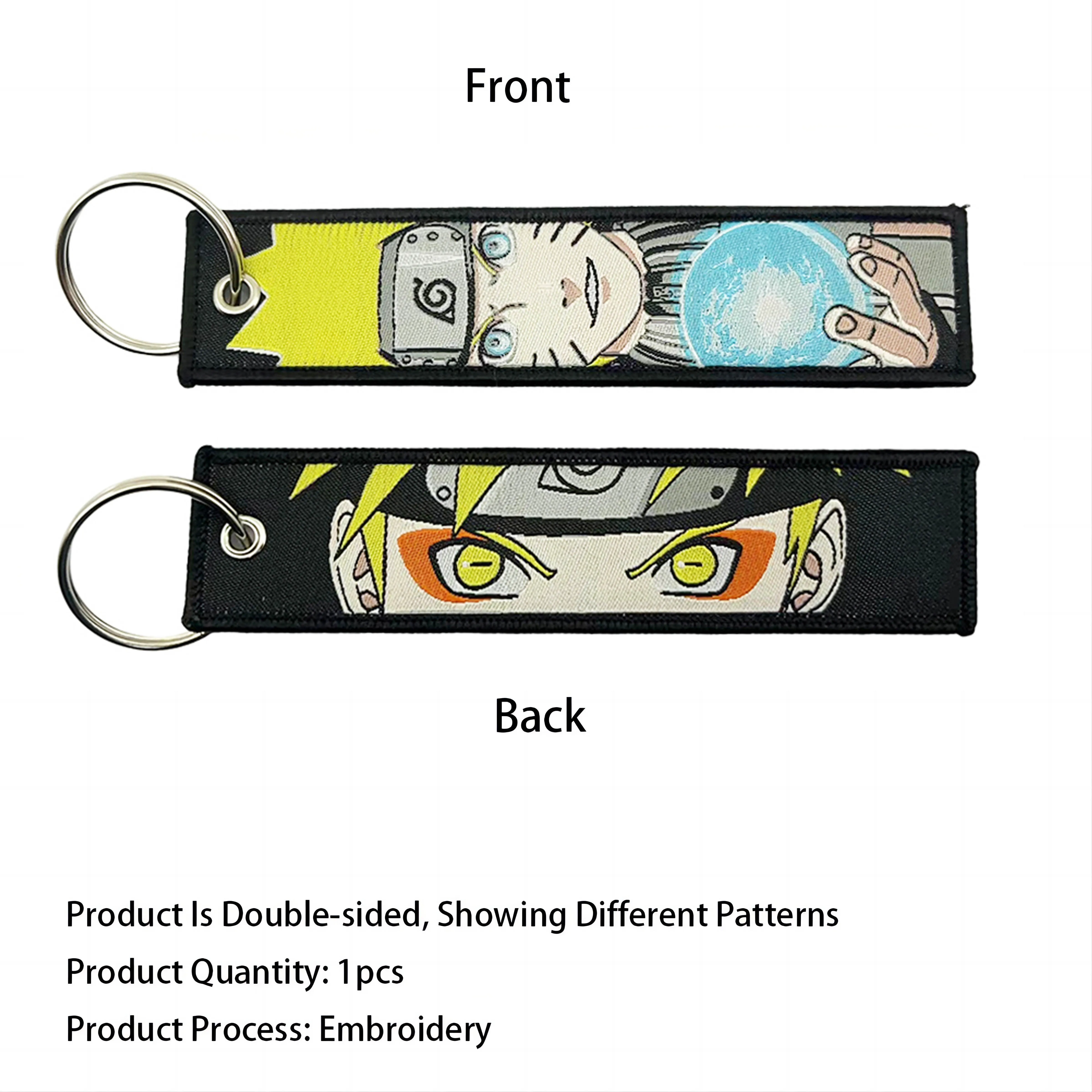 Japanese Anime Cool Embroidery Key Fobs Key Tag Motorcycles Cars