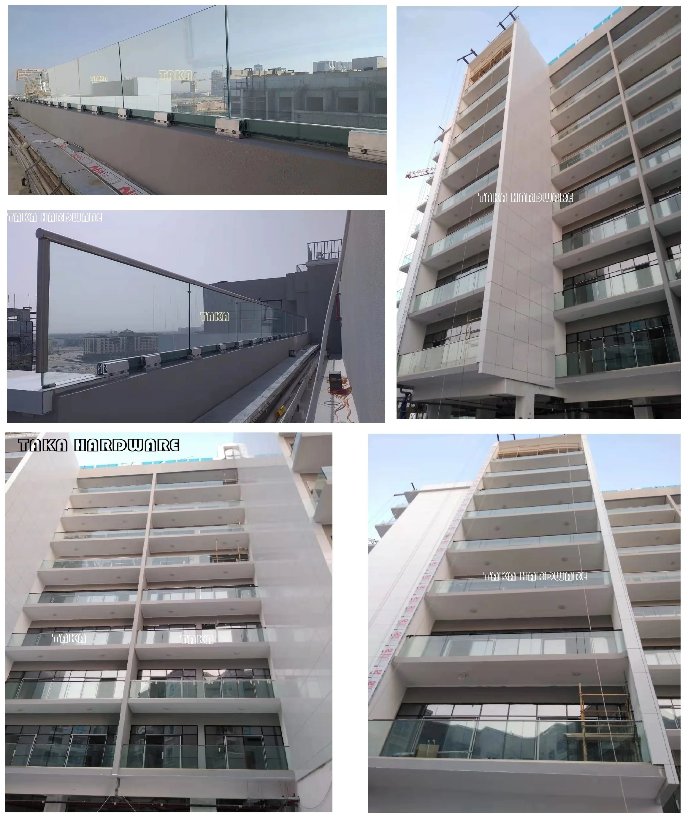 Excellent View in Deck Railing Frameless Balustrade Aluminum Channel ...