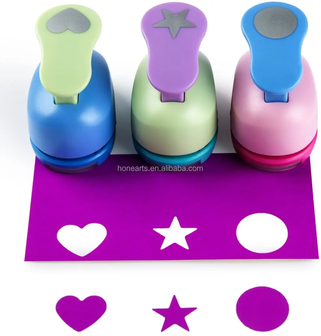 Kids Craft Paper Cutting Punch 25mm 1 Inch Hole Punch Mini Medium Large