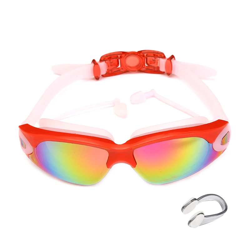 Silicone Transparent Swimming Goggles Anti-fog UV Kids Sports Eyewear Glasses %q 