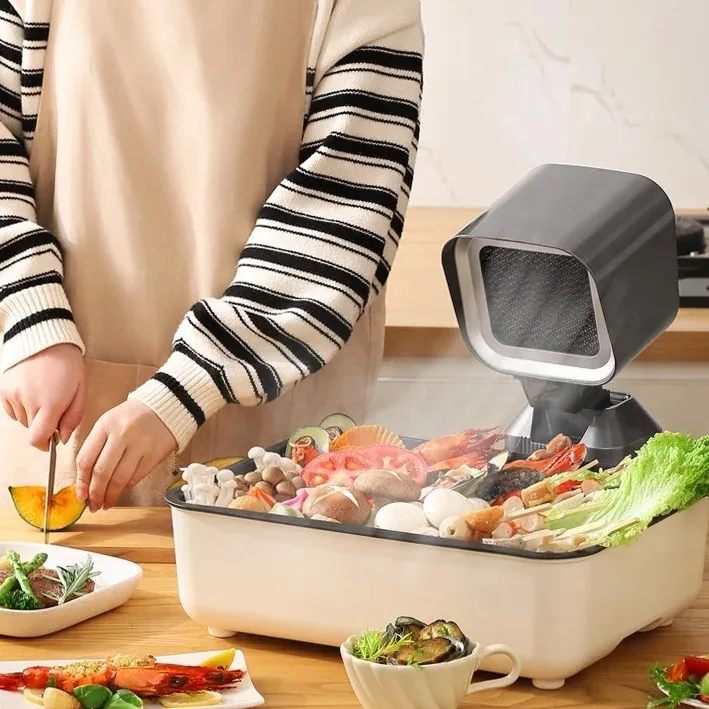 Table Top Exhaust Fan Mini Portable Extractor Hood Modern Luxury