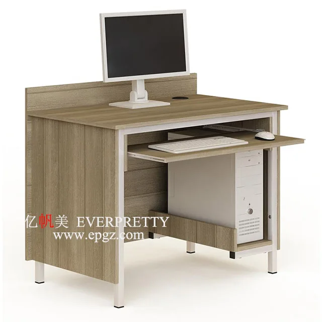 Modern Computer Table for Teacher with Locker and CPU Holder New Design Table and Easy Clean School Furniture