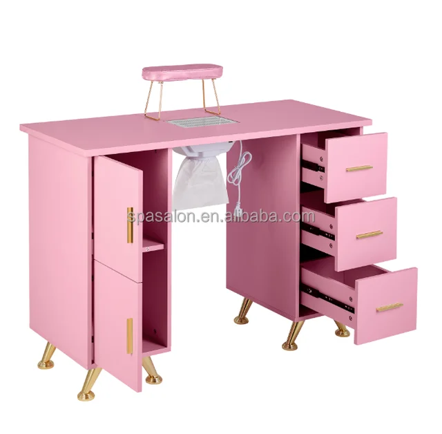 High quality manicure table nail desk for Beauty Salon furniture portable manicure table  nail table