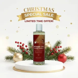 Christmas Custom Packaging Batana Oil 3-Piece Hair Set For Retail Wholesale Private Label MOQ