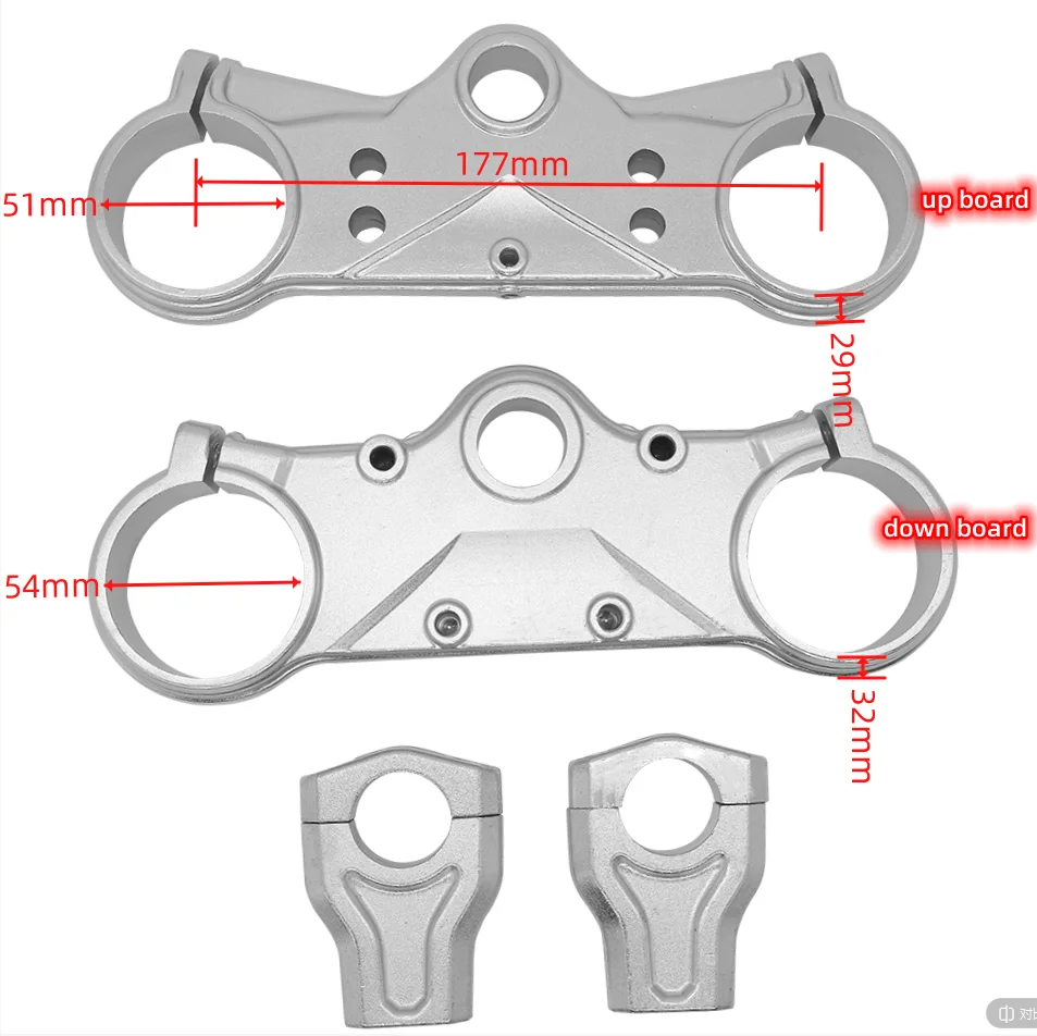 Abrazadera Triple De Horquilla Delantera 45/48 Mm Para Moto De Tierra 125cc/140cc - Taotao, SSR, Apollo