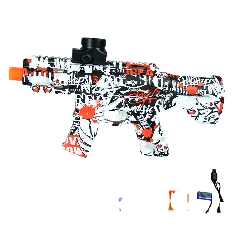 Полностью автоматический гелевый водяной пистолет AK47 Uzi M416 M4 боеприпасы Orbie электрический